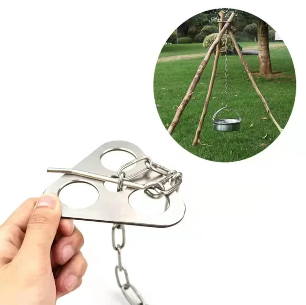 Portable Campfire Cooking Tripod Rack