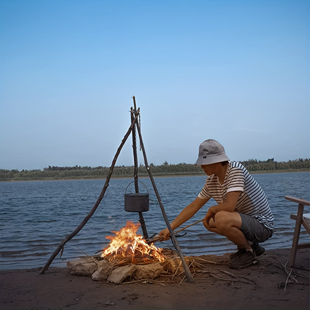 Portable Campfire Cooking Tripod Rack