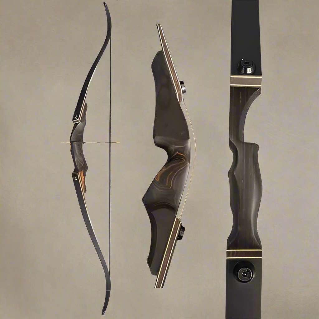 60" Black Hunter Takedown Recurve Bow – 60 lbs Right Hand