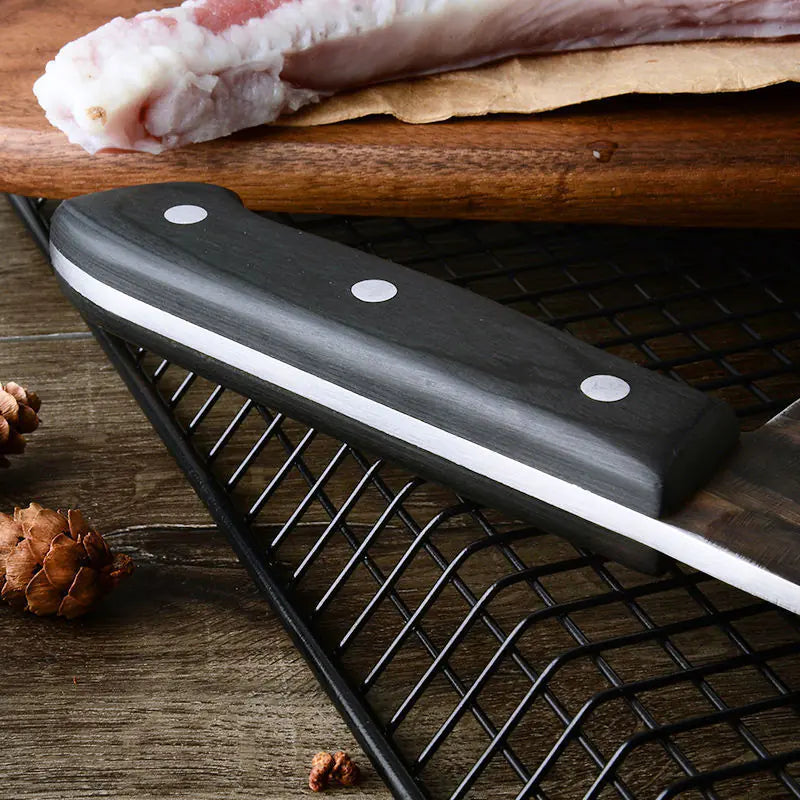 Hand-Forged Butcher Knife – High-Carbon Stainless Steel