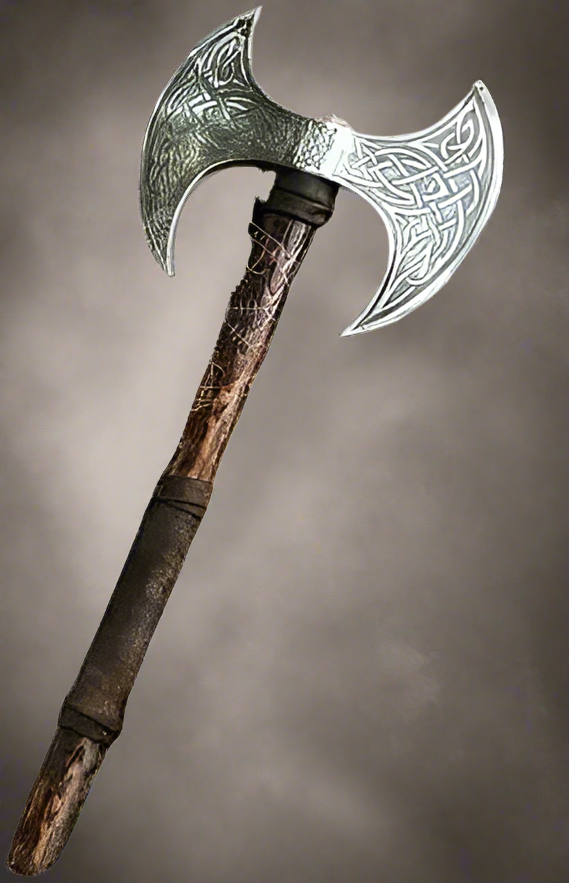 Handmade Viking Double-Headed Battle Axe – Medieval Warrior Edition