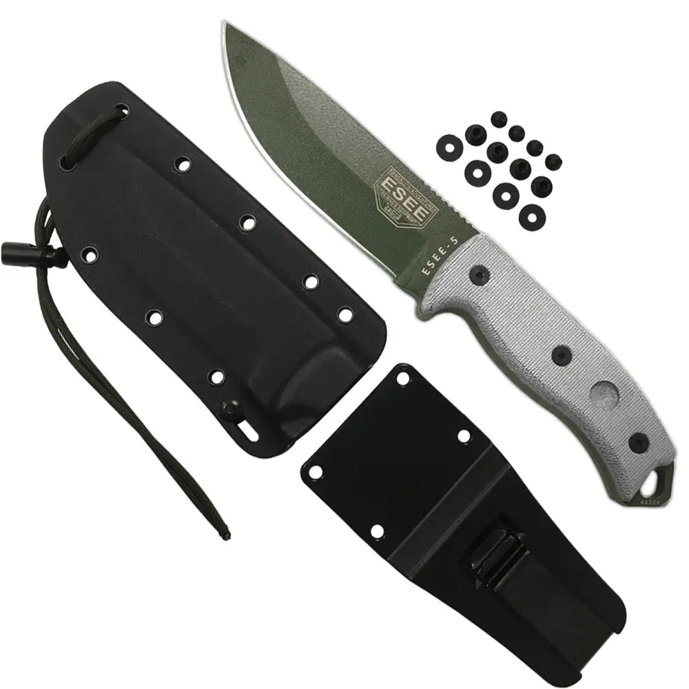 ESEE Model 5 Tactical Survival Knife – OD Green (ESEE-5P-OD-E)
