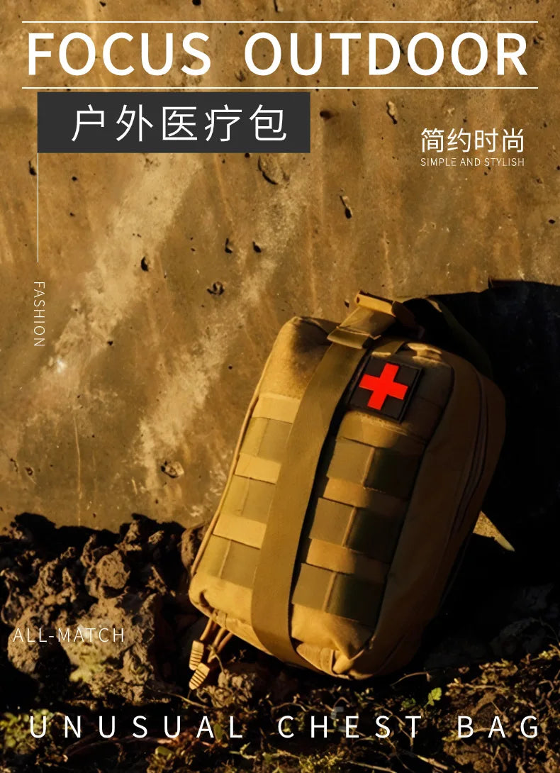 Tactical IFAK Molle Pouch – Survival & EDC First Aid Waist Pack