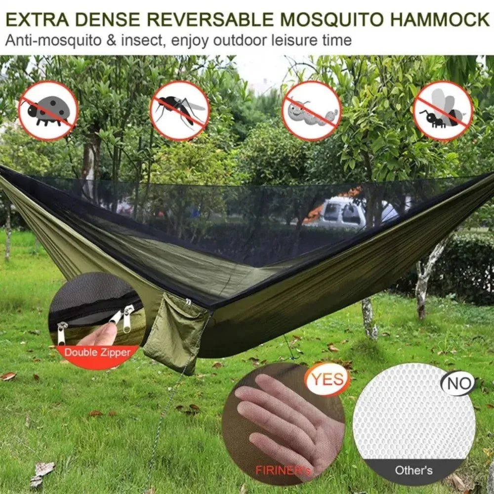 Outdoor Hammock with Integrated Mosquito Net - Room For 2!!