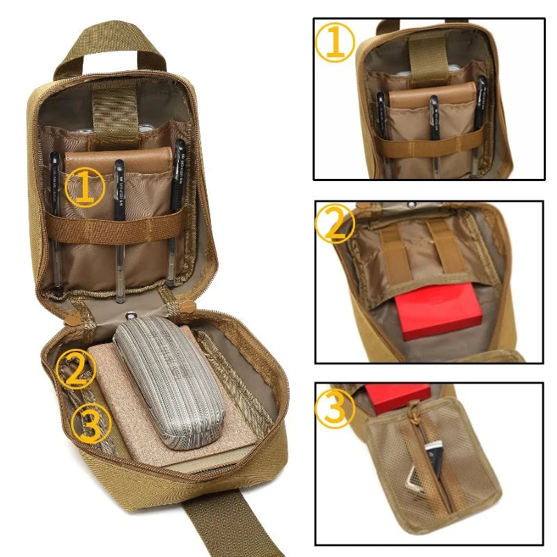 Tactical IFAK Molle Pouch – Survival & EDC First Aid Waist Pack