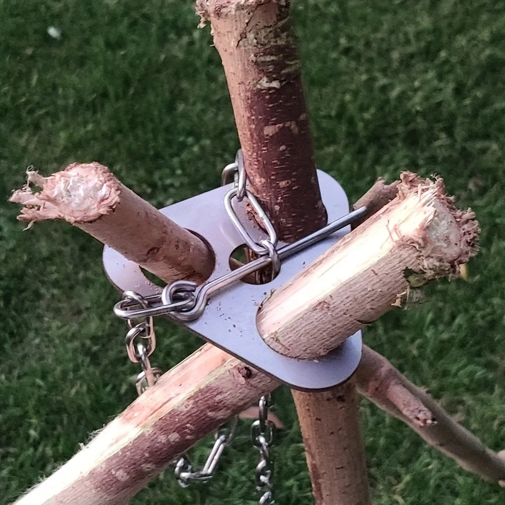 Portable Campfire Cooking Tripod Rack