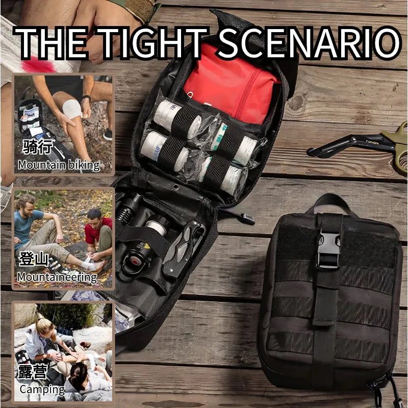 Tactical IFAK Molle Pouch – Survival & EDC First Aid Waist Pack