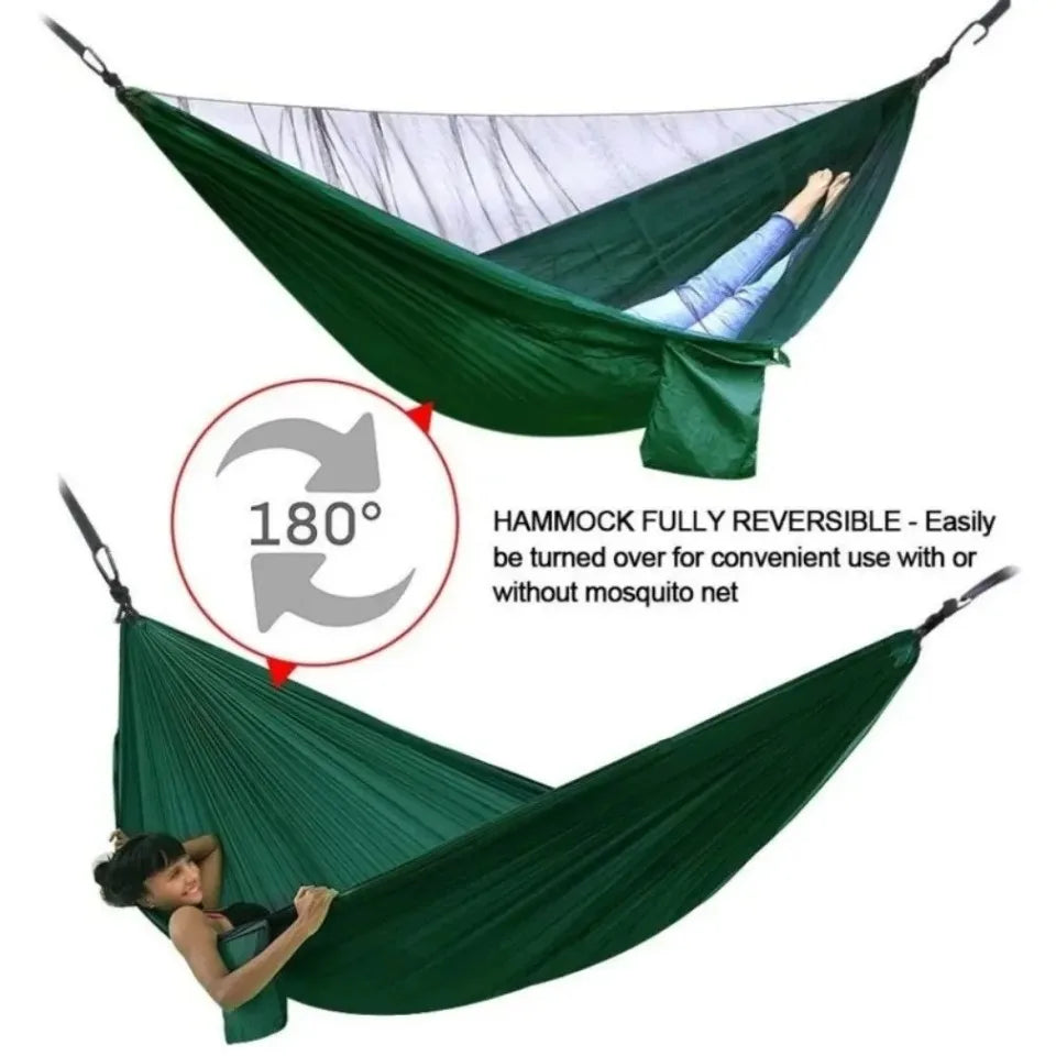 Outdoor Hammock with Integrated Mosquito Net - Room For 2!!