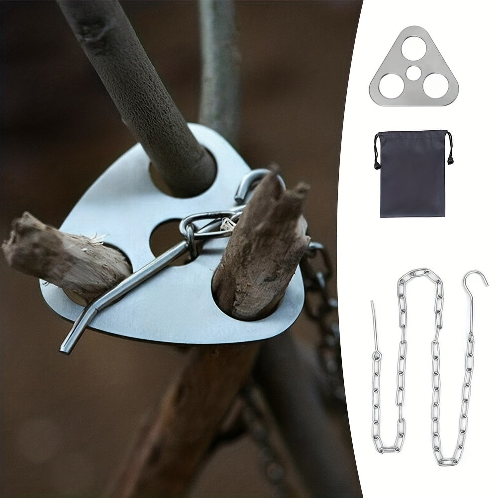 Portable Campfire Cooking Tripod Rack