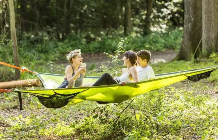 Triangular Multi-Person Camping Hammock – 2.8 x 2.8m (Green)
