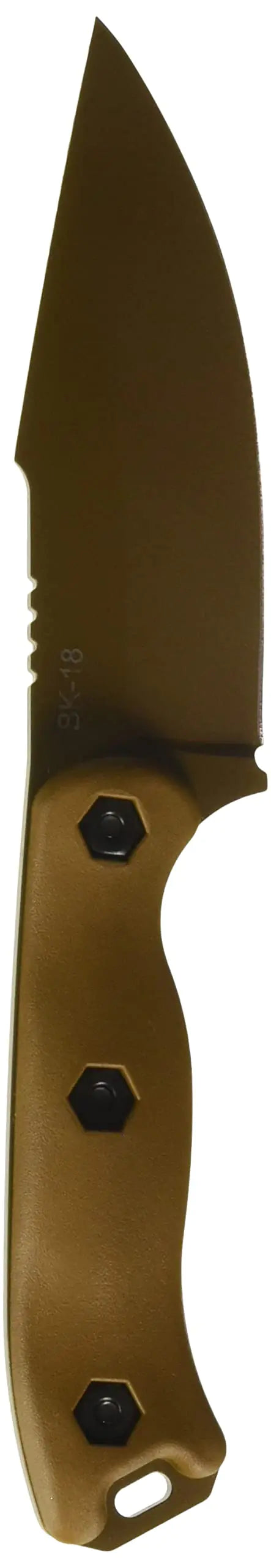 Ka-Bar Becker Harpoon 4.625" Fixed Blade Knife (Tan)
