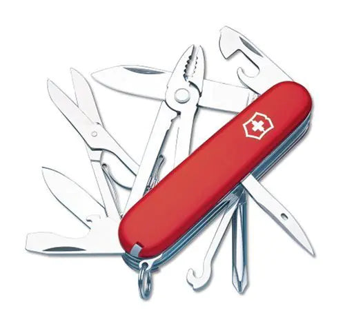 Victorinox Deluxe Tinker – 17-Function Swiss Army Knife [Red]